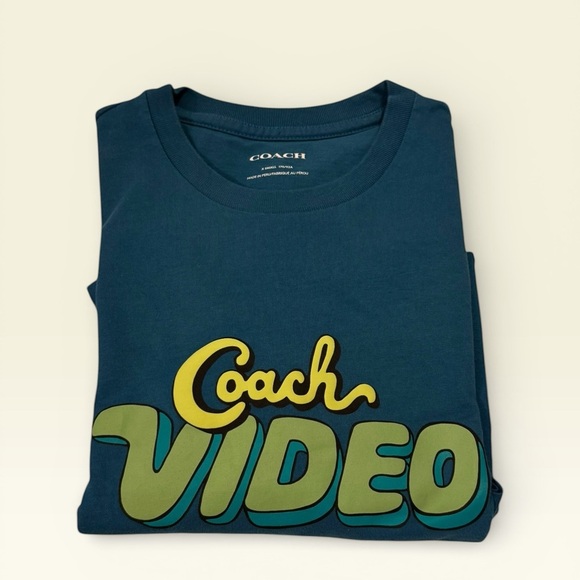 Coach Tops - Coach Teal Tee Shirt Unisex XS 18 ptp